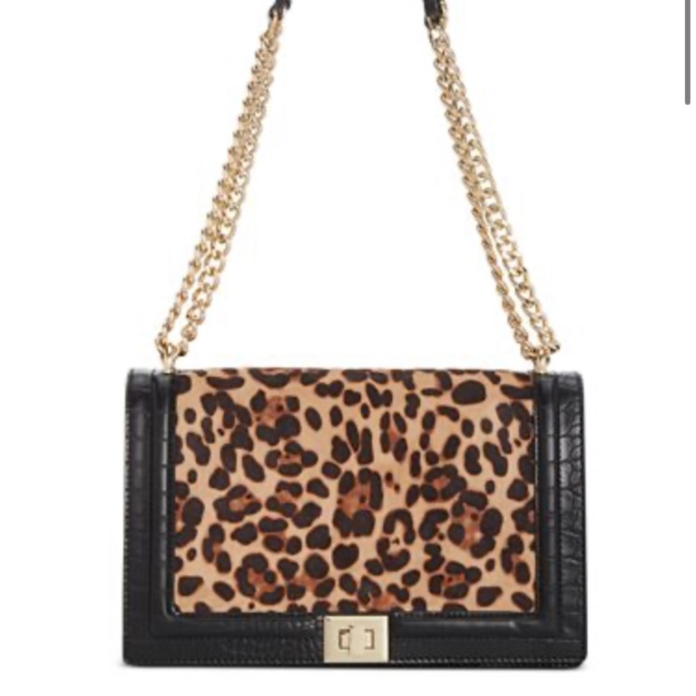 Ajae Leopard Flap Crossbody